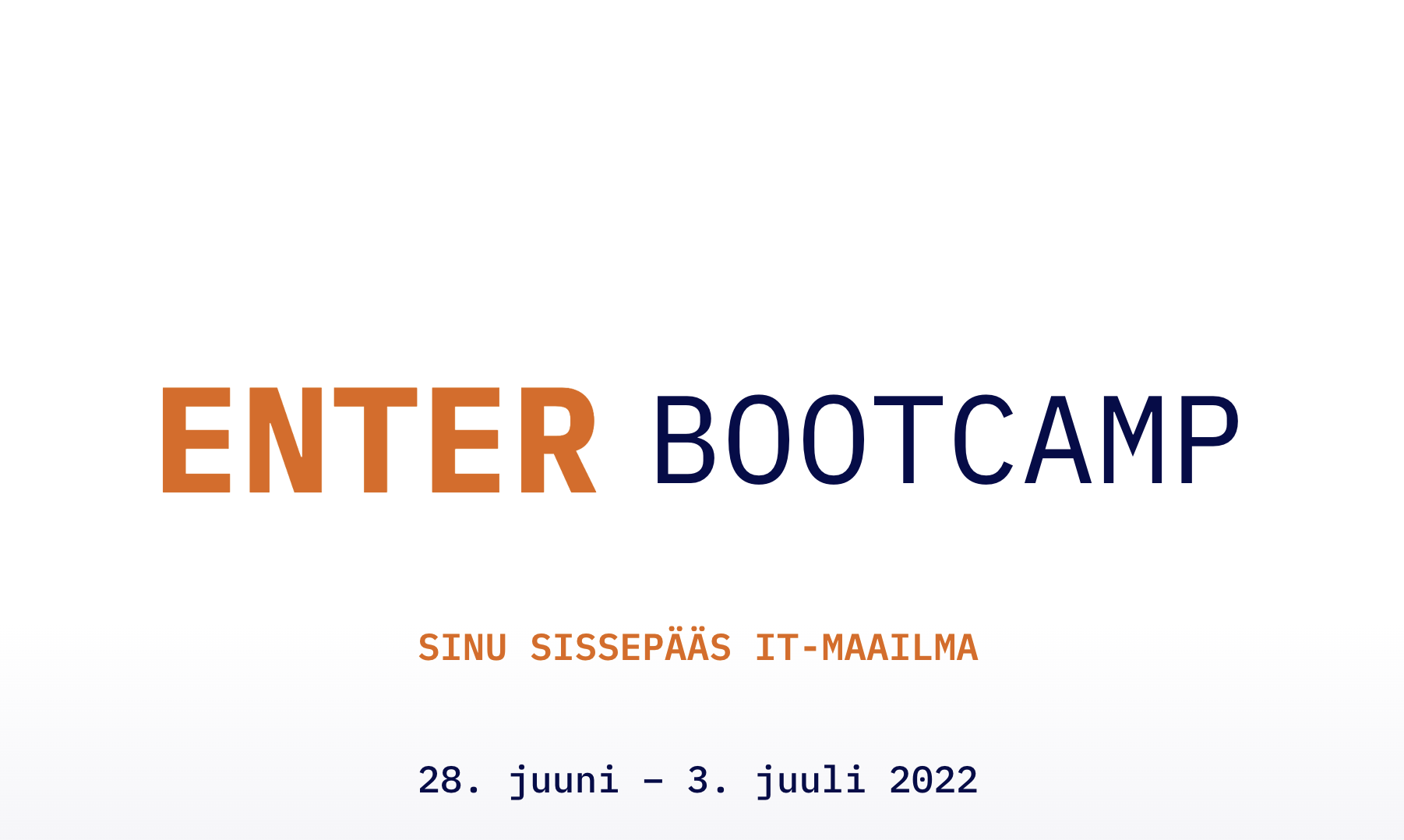 Enter Bootcamp